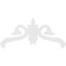 Ekena Millwork Pitch Florence Architectural Grade PVC Gable Pediment, 72"W x 36"H x 1"P (12/12) GPP072X036X100FLO - alternate 3